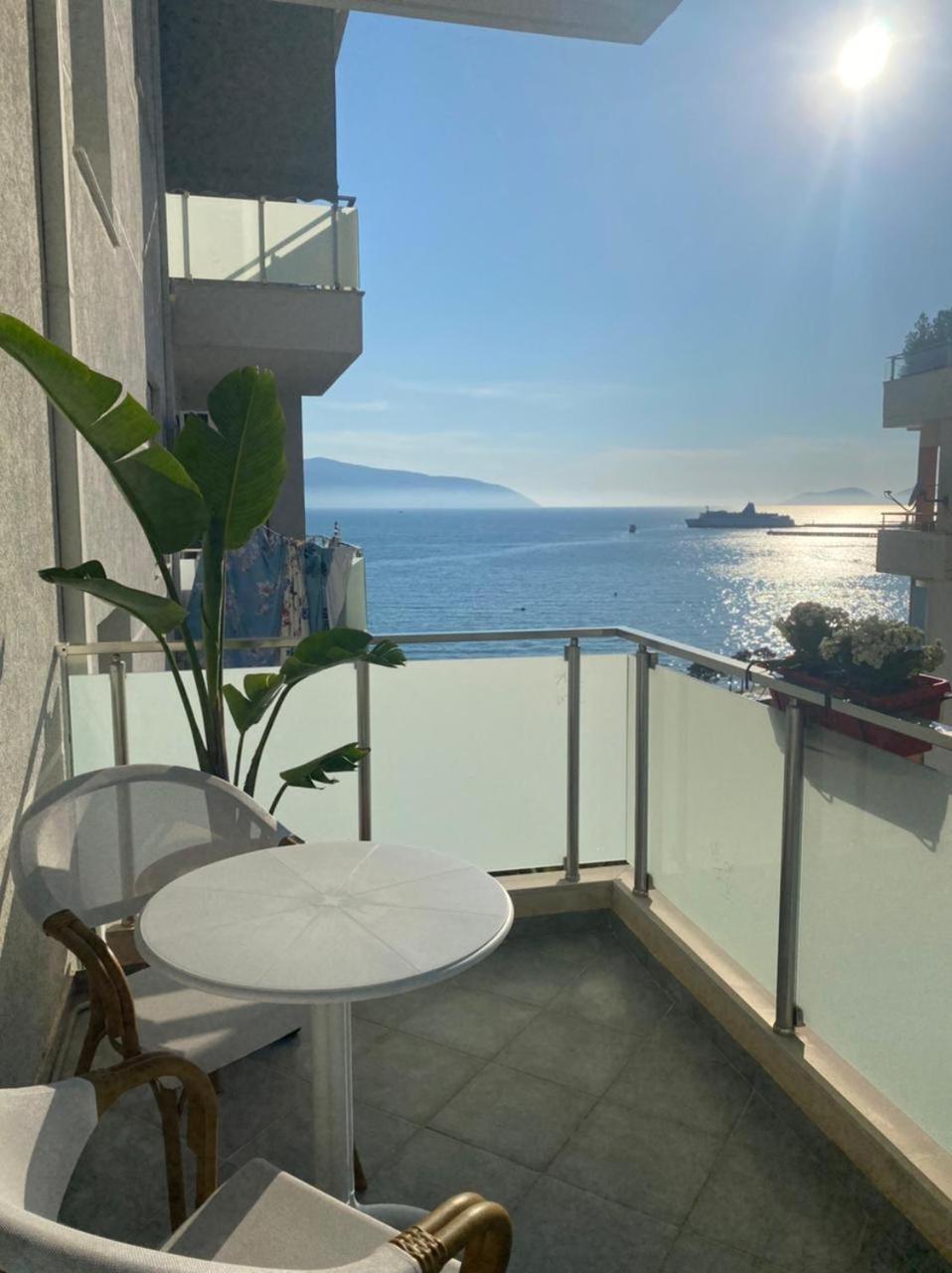 Luxury Seaview Vlora Flat Free Parking 아파트 객실 사진