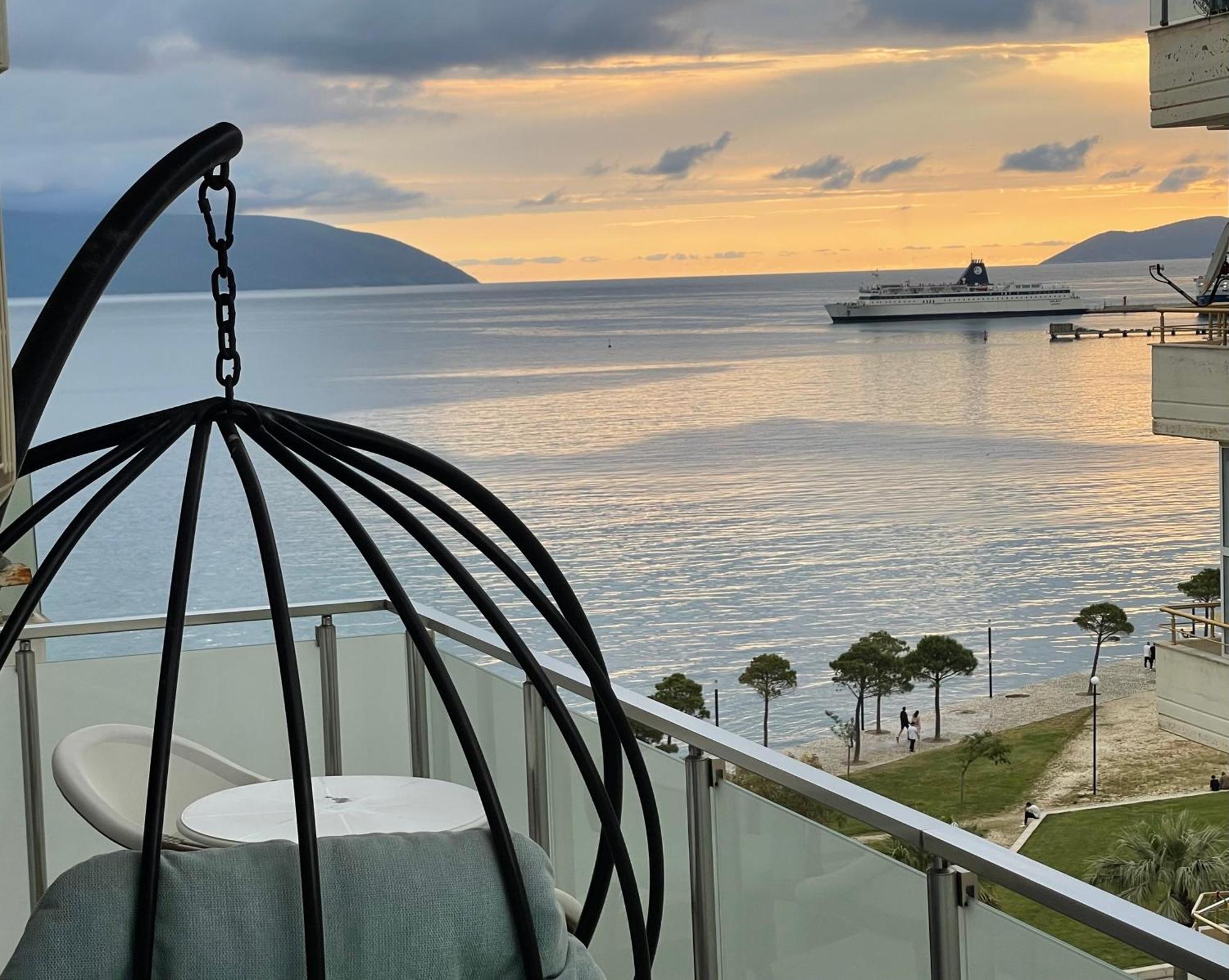 Luxury Seaview Vlora Flat Free Parking 아파트 외부 사진
